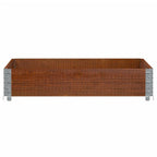 Vidaxl palletopzetrand 100x100 cm massief grenenhout bruin