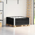 Vidaxl palletopzetranden 2 st 100x100 cm massief grenenhout zwart