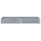 Vidaxl palletopzetrand 150x50 cm massief grenenhout grijs