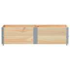 Vidaxl palletopzetranden 2 st 150x50 cm massief grenenhout