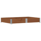 Vidaxl palletopzetrand 150x100 cm massief grenenhout bruin