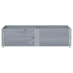 Vidaxl palletopzetranden 2 st 150x100 cm massief grenenhout grijs