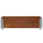 Vidaxl plantenbak 80x60 cm massief grenenhout bruin