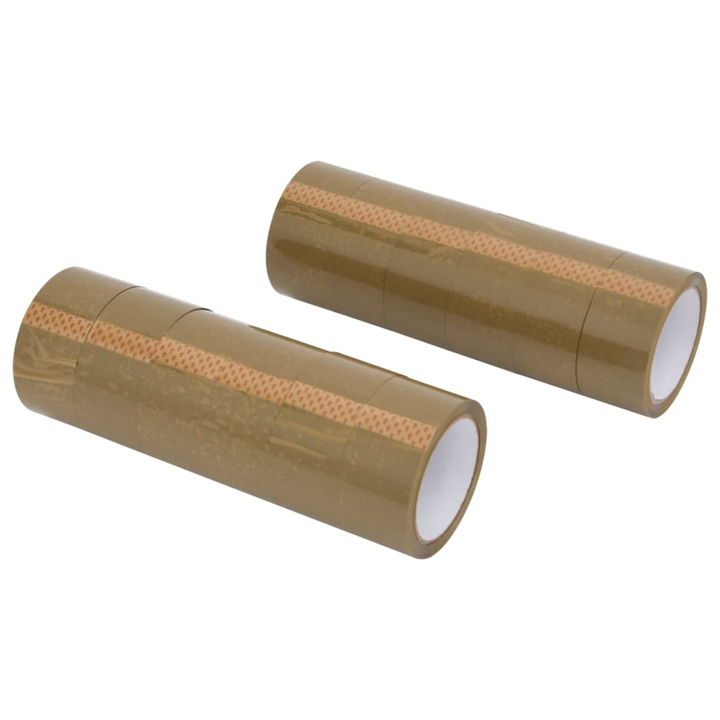 Vidaxl verpakkingstapes 12 st 48 mm x 66 m bruin
