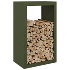 Vidaxl haardhoutrek 60x40x100 cm staal groen