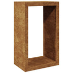 Vidaxl brandhoutrek 60x40x100 cm weervast staal