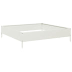 Vidaxl plantenbak verhoogd 100x100x26 cm staal wit