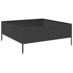 Vidaxl plantenbak verhoogd 100x100x25 cm staal zwart