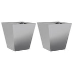 Vidaxl plantenbakken 2 st 30x30x30 cm gegalvaniseerd staal