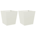 Vidaxl plantenbakken 2 st 40x40x40 cm staal wit