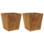 Vidaxl plantenbakken 2 st 40x40x40 cm weervast staal