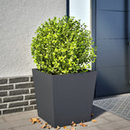 Vidaxl plantenbak 50x50x50 cm staal antracietkleurig