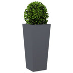 Vidaxl plantenbak 35x35x75 cm staal antracietkleurig