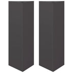 Vidaxl plantenbakken 2 st driehoek 30x26x75 cm staal zwart