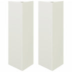Vidaxl plantenbakken 2 st driehoek 30x26x75 cm staal wit