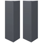 Vidaxl plantenbakken 2 st driehoek 30x26x75 cm staal antracietkleurig