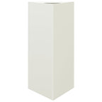 Vidaxl plantenbak driehoek 40x34,5x70 cm staal wit