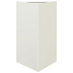 Vidaxl plantenbak driehoek 50x43x75 cm staal wit