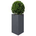 Vidaxl plantenbak driehoek 50x43x75 cm staal antracietkleurig