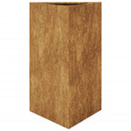 Vidaxl plantenbak driehoekig 50x43x75 cm weervast staal