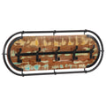 Vidaxl wandkapstok met 5 haken massief gerecycled hout