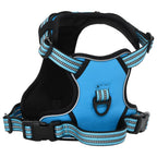 Vidaxl hondentuigje met riem en halsband verstelbaar m blauw