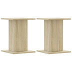 Vidaxl speakerstandaards 2 st 30x30x40 cm bewerkt hout sonoma eiken