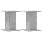 Vidaxl speakerstandaards 2 st 30x30x40 cm bewerkt hout betongrijs