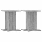 Vidaxl speakerstandaards 2 st 30x30x40 cm bewerkt hout grijs sonoma