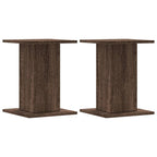 Vidaxl speakerstandaards 2 st 30x30x40 cm bewerkt hout bruin eiken