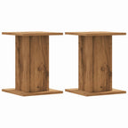 Vidaxl speakerstandaards 2 st 30x30x40 cm hout artisanaal eikenkleurig