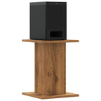 Vidaxl speakerstandaards 2 st 30x30x40 cm hout artisanaal eikenkleurig