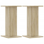 Vidaxl speakerstandaards 2 st 30x30x60 cm bewerkt hout sonoma eiken