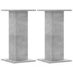 Vidaxl speakerstandaards 2 st 30x30x60 cm bewerkt hout betongrijs