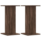 VidaXL Speakerstandaards 2 st 30x30x60 cm bewerkt hout bruin eiken
