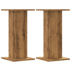 Vidaxl speakerstandaards 2 st 30x30x60 cm hout artisanaal eikenkleurig