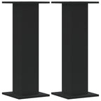 Vidaxl speakerstandaards 2 st 30x30x80 cm bewerkt hout zwart