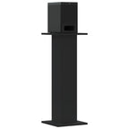 Vidaxl speakerstandaards 2 st 30x30x80 cm bewerkt hout zwart