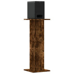 Vidaxl speakerstandaards 2 st 30x30x80 cm bewerkt hout gerookt eiken