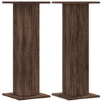 Vidaxl speakerstandaards 2 st 30x30x80 cm bewerkt hout bruin eiken