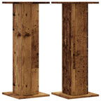 Vidaxl speakerstandaards 2 st 30x30x80 cm bewerkt hout oud houtkleurig