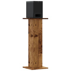 Vidaxl speakerstandaards 2 st 30x30x80 cm bewerkt hout oud houtkleurig