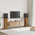 Vidaxl speakerstandaards 2 st 30x30x80 cm hout artisanaal eikenkleurig