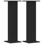 Vidaxl speakerstandaards 2 st 30x30x95 cm bewerkt hout zwart