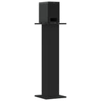 Vidaxl speakerstandaards 2 st 30x30x95 cm bewerkt hout zwart