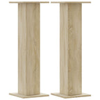 Vidaxl speakerstandaards 2 st 30x30x95 cm bewerkt hout sonoma eiken