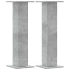 Vidaxl speakerstandaards 2 st 30x30x95 cm bewerkt hout betongrijs
