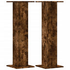 Vidaxl speakerstandaards 2 st 30x30x95 cm bewerkt hout gerookt eiken