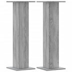 Vidaxl speakerstandaards 2 st 30x30x95 cm bewerkt hout grijs sonoma