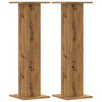 Vidaxl speakerstandaards 2 st 30x30x95 cm hout artisanaal eikenkleurig